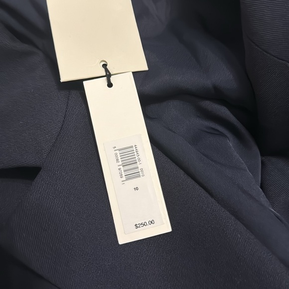 NWT! BANANA REPUBLIC NAVY SIENA SLIM ITALIAN WOOL BLAZER 💛 - Picture 14 of 16